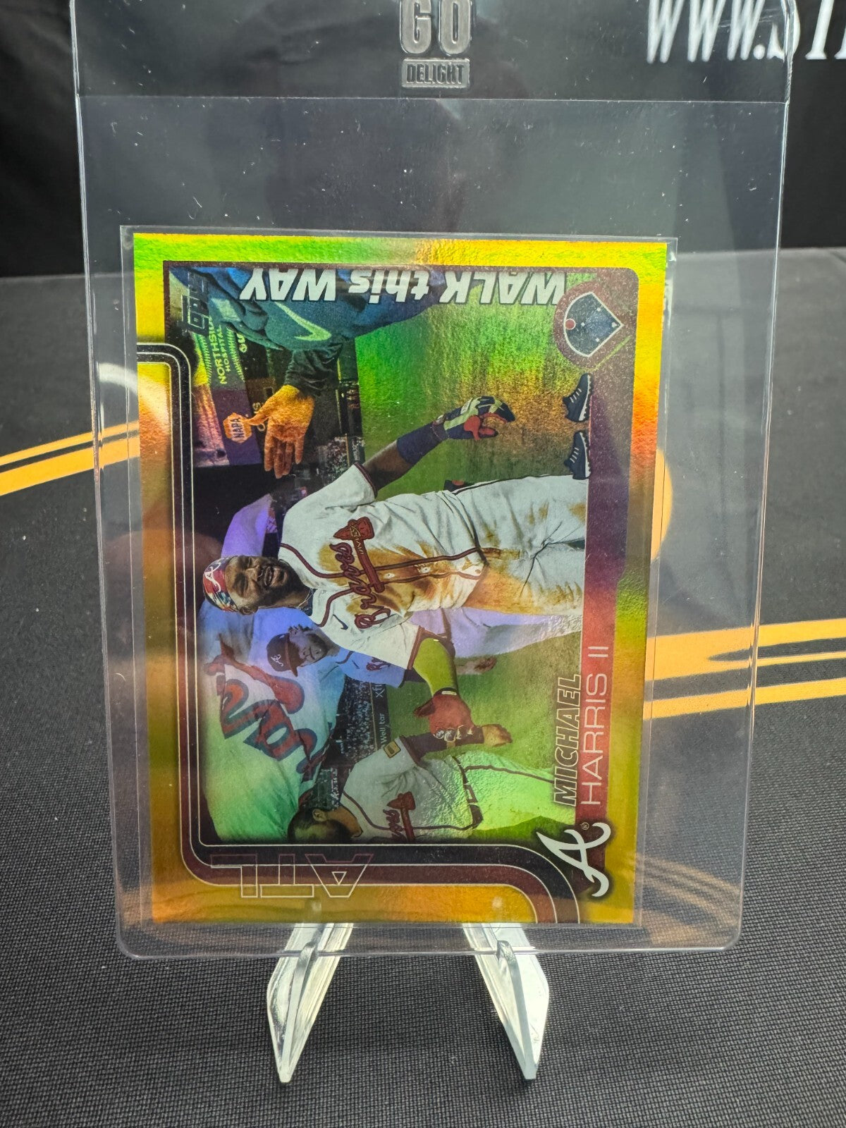 2025 Topps Celebration Michael Harris Walk This Way SP Variation Gold /50 #WTW-4