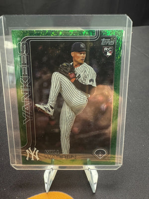 2025 Topps Series 1 Will Warren Green Foil 92 /99 (RC) #97 - New York Yankees