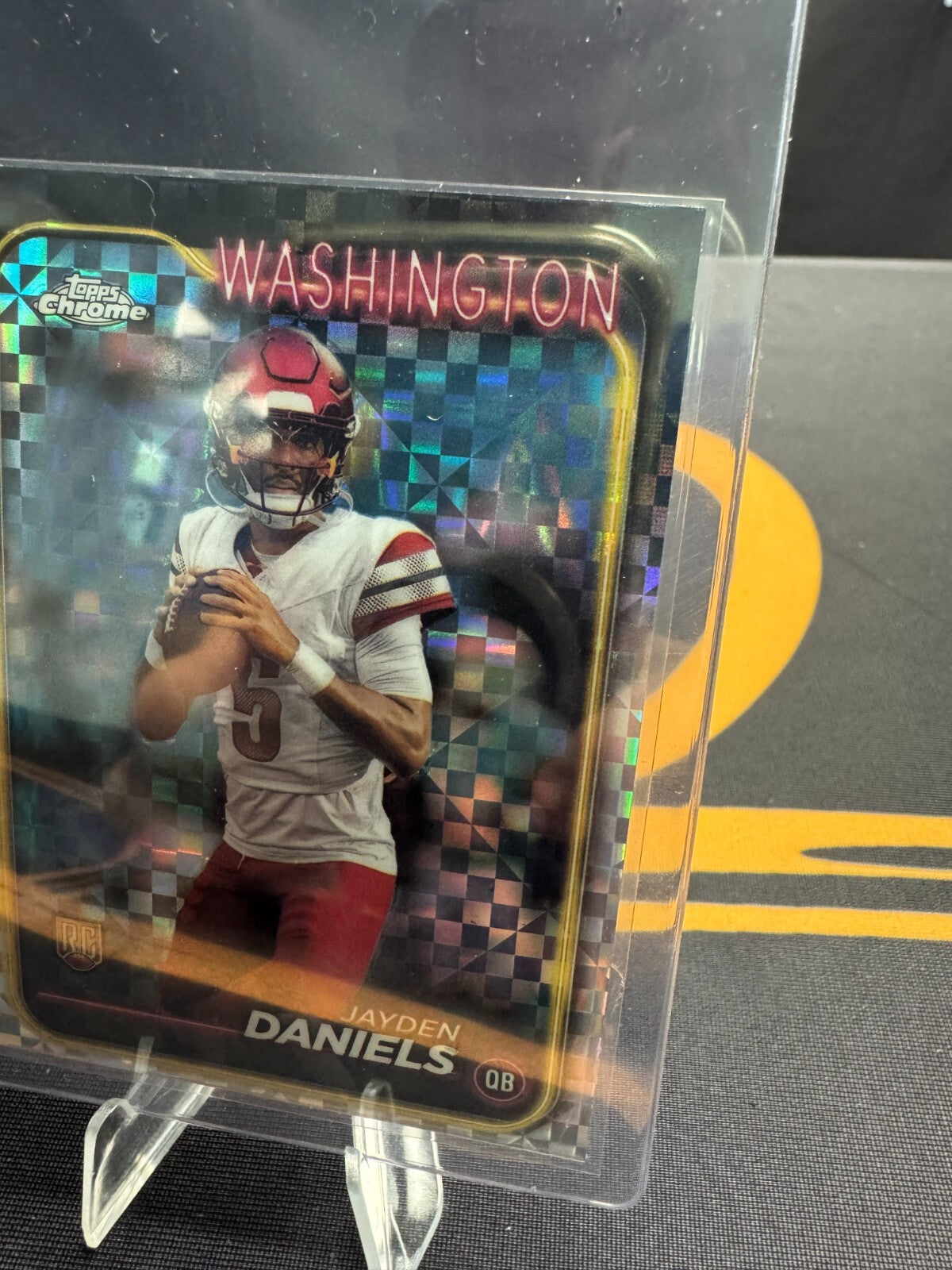 2024 Topps Chrome Jayden Daniels RC #201 X-Fractor - Near Mint - Rookie Card