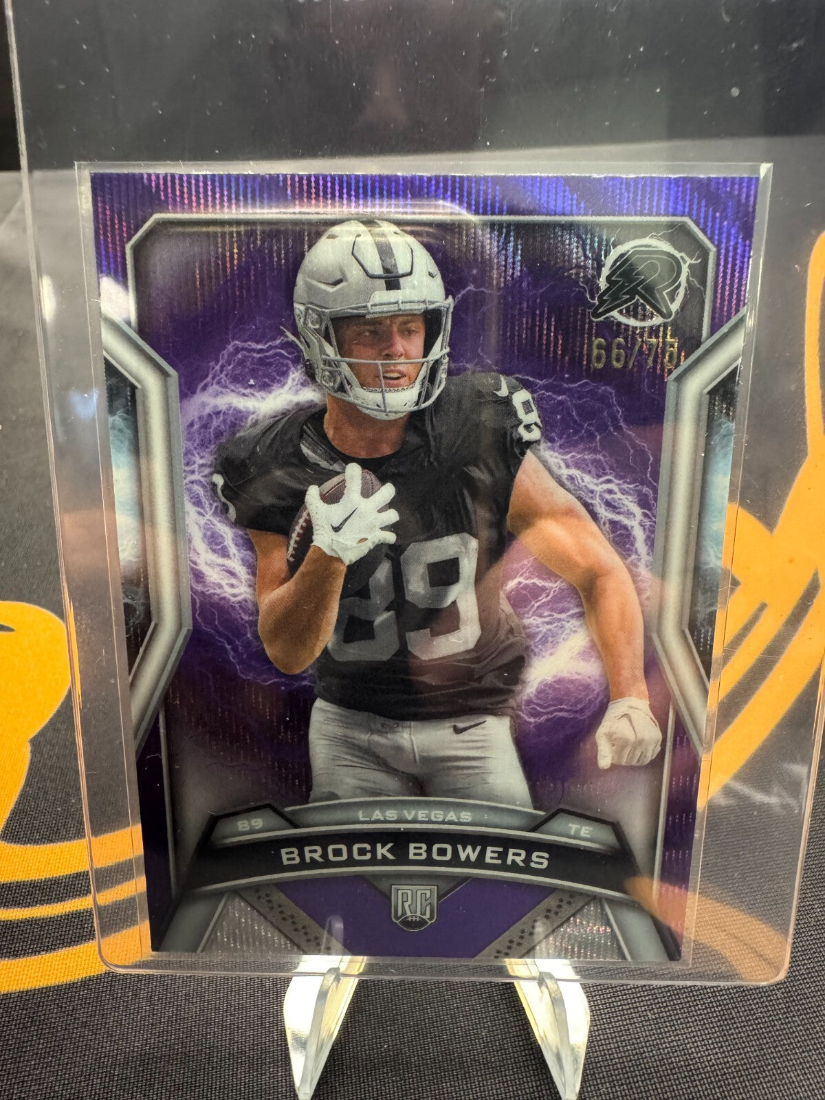 2024 Topps Resurgence Brock Bowers RC Purple Surge Rookie #/75