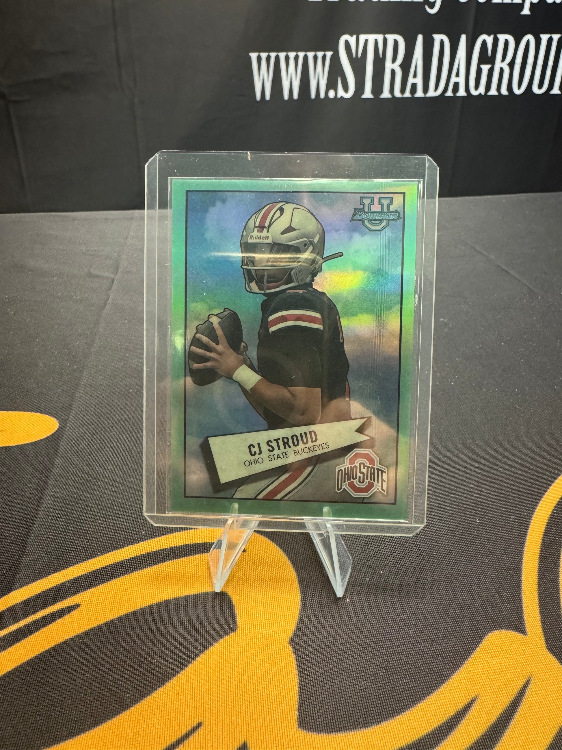 2022 Bowman Chrome U CJ STROUD 52BF-2 1952 Throwback AQUA Refractor /150